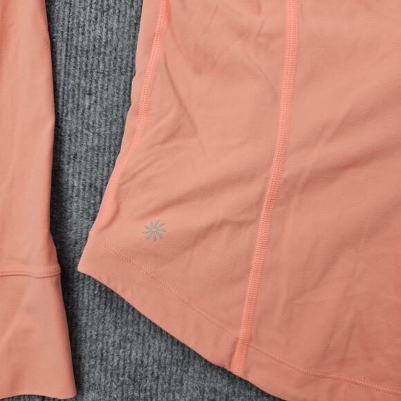 Athleta Salutation Jacket Womens Medium Peach Minimal Athleisure Running Gym - Picture 7 of 7
